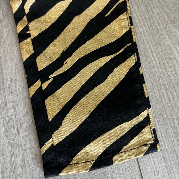 Metallic Zebra Print Jeans from Revolve (Hudson) - Picture 3 of 14